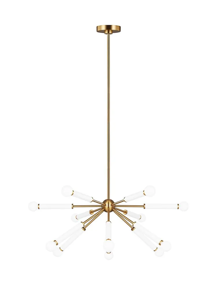 Visual Comfort Studio Monroe Sputnik Down Polished Nickel Chandelier