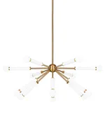 Visual Comfort Studio Monroe Sputnik Down Polished Nickel Chandelier