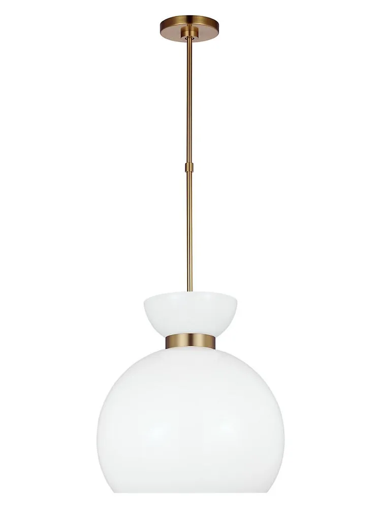 Visual Comfort Studio Londyn Burnished Brass Round Pendant