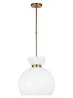 Visual Comfort Studio Londyn Burnished Brass Round Pendant