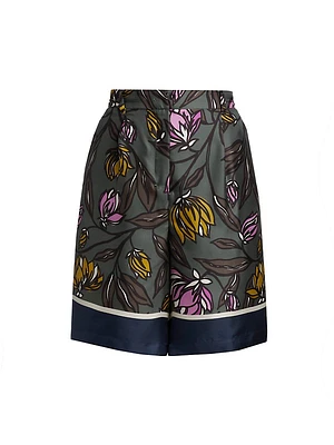 Times Floral Wide-Leg Shorts