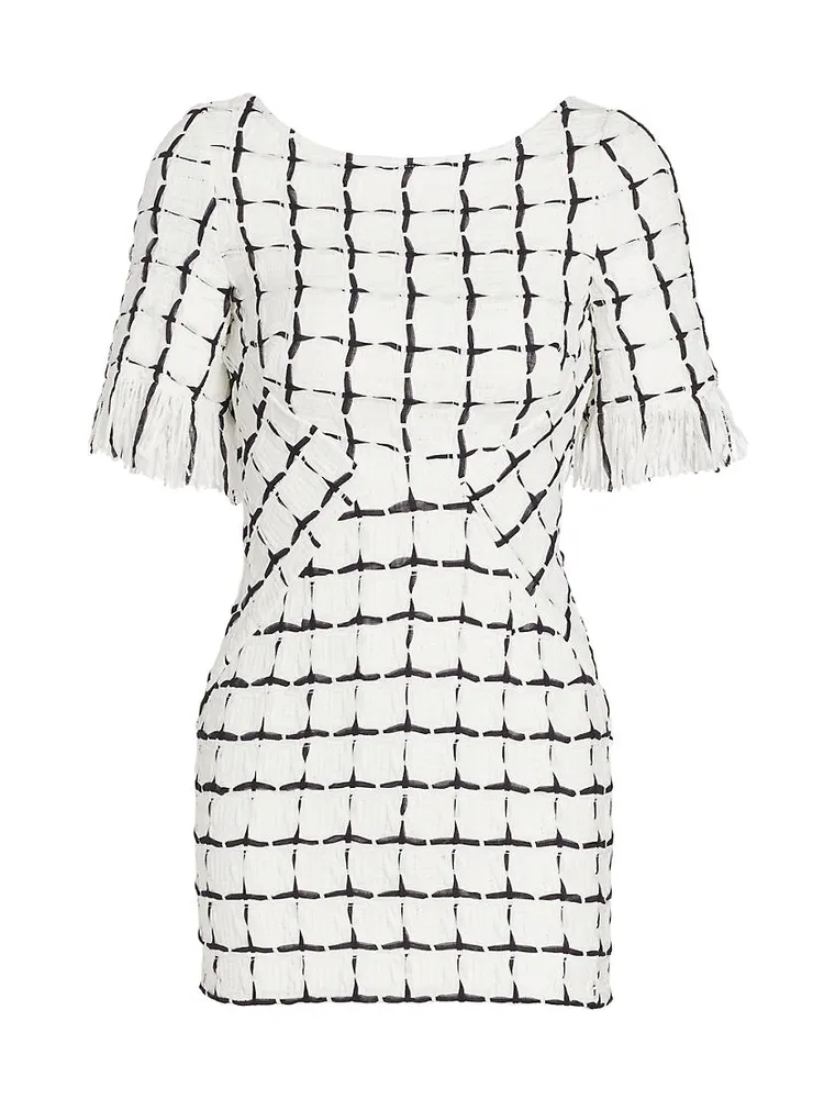 Woven Bodycon Mini Dress