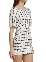 Woven Bodycon Mini Dress