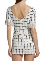 Woven Bodycon Mini Dress