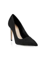 Lou Pointed-Toe Nubuck Pumps