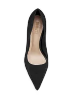 Lou Pointed-Toe Nubuck Pumps