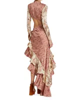 Nadia Asymmetric Cut-Out Gown