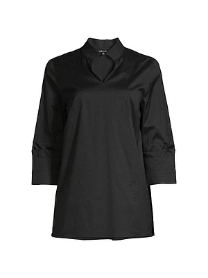 Ruched Sleeve Tunic