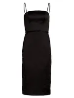 Duchess Satin Sheath Dress