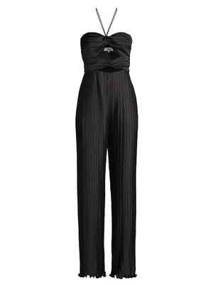 Miriam Cut-Out Pleated Jumpsuit