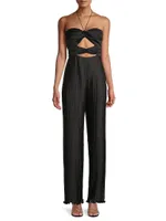 Miriam Cut-Out Pleated Jumpsuit