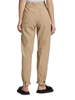 Raegan Drawcord Ankle-Cuff Pants