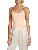 Asymmetric Chain Knit Top