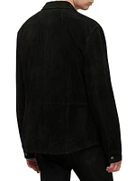 Snap Suede Shirt Jacket