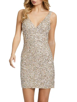 Sequined Sheath Minidress