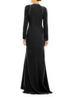 Ieena Jersey Sheath Gown