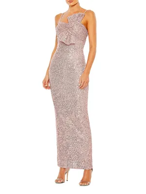 Metallic Sheath Gown