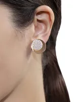 Luce 18K Rose Gold & 1.97 TCW Diamond Mismatched Stud Earrings