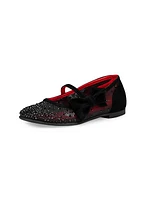 Little Girl's & Girl's Melodie Strass Flats