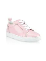 Little Girl's & Funnyto Flat Patent Sneakers