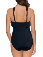 Liza Square-Cut One-Piece Swimsuit