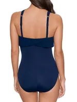 Liza Square-Cut One-Piece Swimsuit