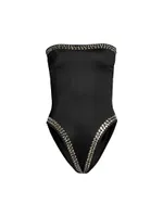 Bishop Strapless Studded One-Piece Swimsuit