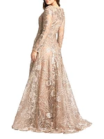 Metallic Embellished Gown