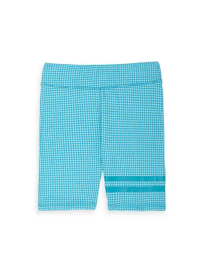 Little Girl's & Gingham Bike Shorts