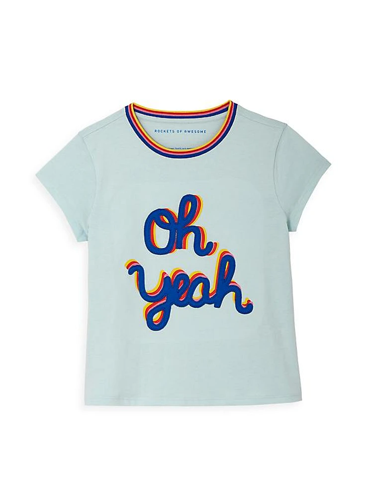 Little Girl's & Girl's Oh Yeah Crewneck T-Shirt