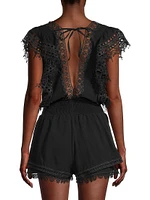 Raja Lace Trim Romper