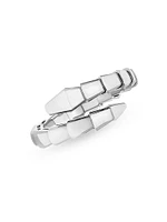 Serpenti Viper 18K White Gold Wrap Ring