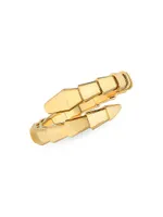 Serpenti Viper 18K Yellow Gold Wrap Ring