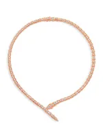 Serpenti Viper 18K Rose Gold & Diamond Choker