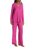 Champagne 2-Piece Jersey Pajama Set