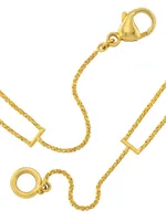 18K Yellow Gold & Diamonds Shake Teardrop Necklace