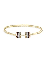 Quatre Classique Tri-Tone 18K Gold & 0.24 TCW Diamond Chain Bracelet