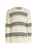 COLLECTION Striped Cashmere Sweater