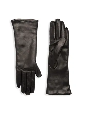 COLLECTION Cashmere-Lined Leather Gloves