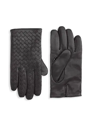 COLLECTION Woven Leather Gloves