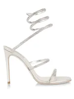 Cleo Crystal-Embellished Wrap Sandals