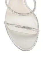 Cleo Crystal-Embellished Wrap Sandals