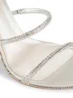 Cleo Crystal-Embellished Wrap Sandals