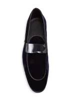 COLLECTION Patent Velvet Loafers