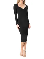 Sonia Fitted Midi-Dress