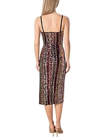 Allira Sequined Midi-Dress