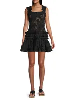 Alfresco Ruffle Minidress