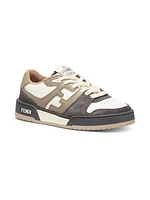 Fendi Match Leather Sneakers