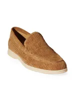 Summer Walk French Corduroy Stretch Loafers