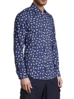 Sikelia Bandana Paisley Button-Front Shirt